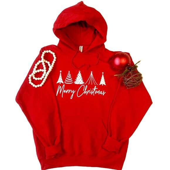 Tops - MERRY CHRISTMAS RED SWEATSHIRT